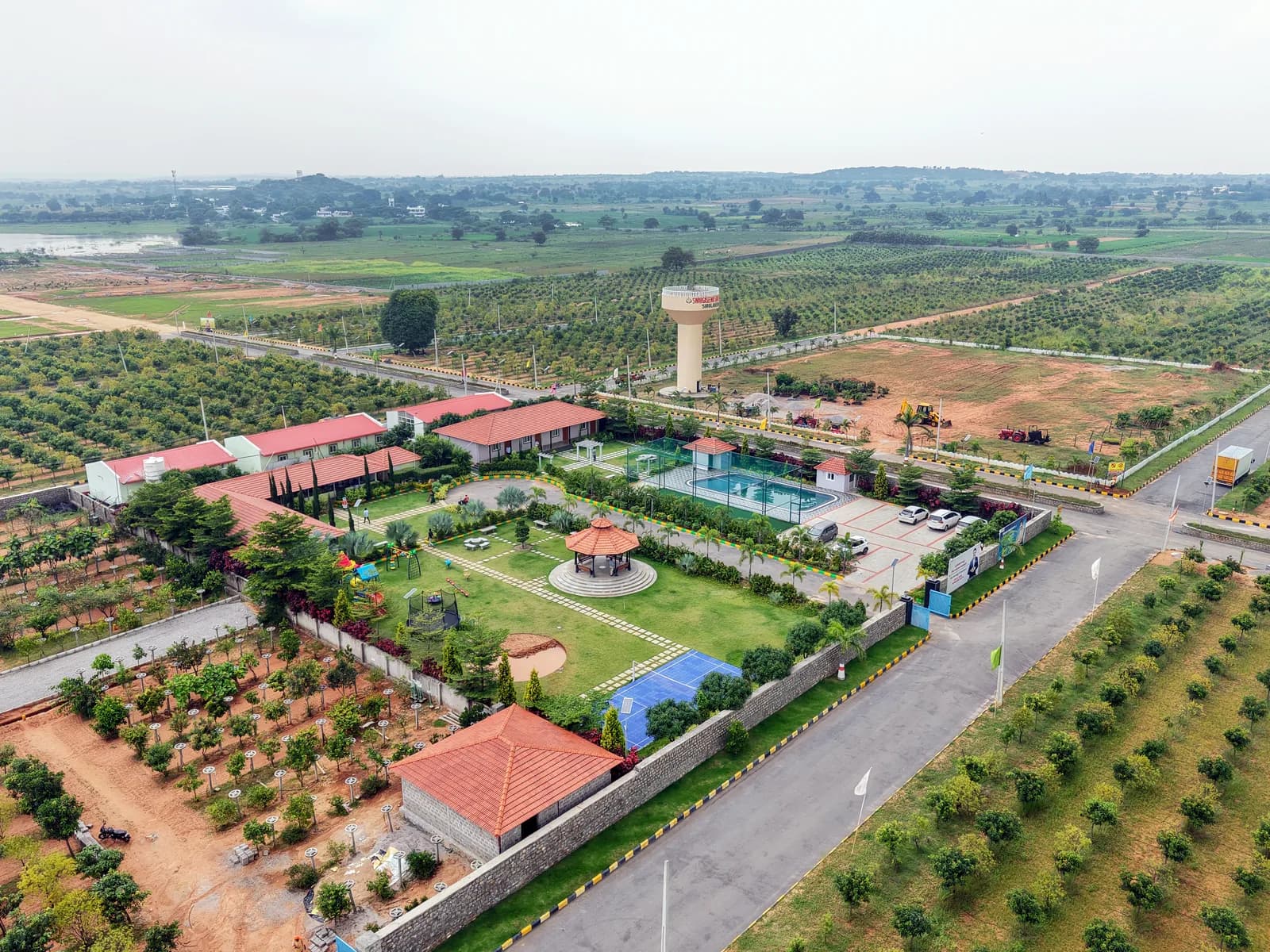 Site aerial view