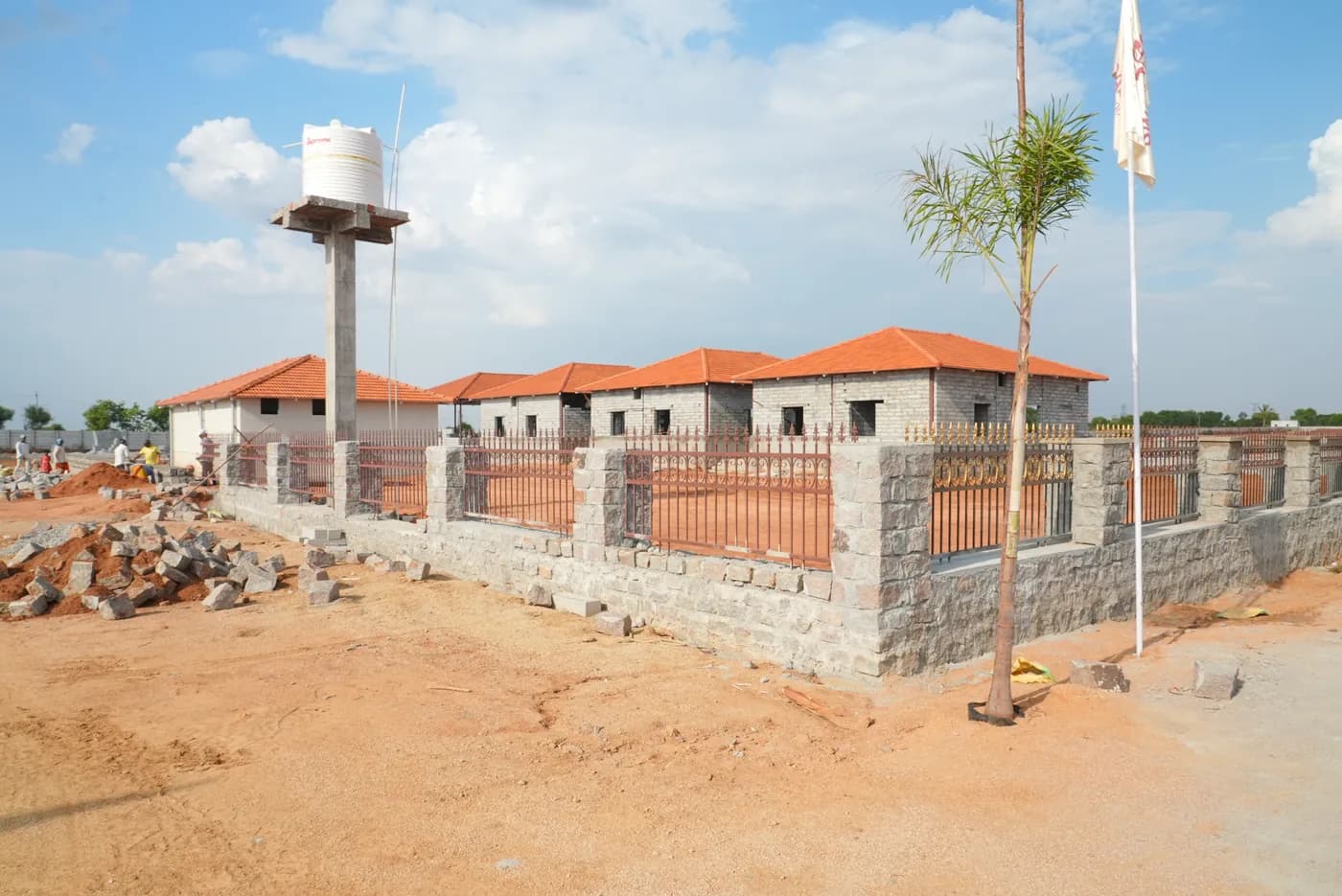 Vibhava site building and water tower